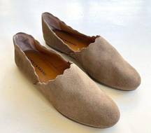 Lucky Brand  Womens Cloeey Brown Suede Loafer Flats shoes Size 9.5M Shoes Slip On