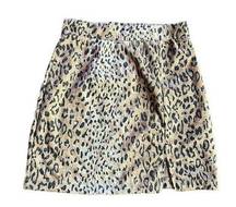 Entro NEW  Mini High Waisted Bodycon Cheetah Leopard Animal Print Skirt Y2K 2000s