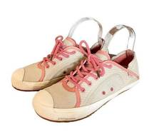 hemp patrol sneaker in salmon/cream 6.5