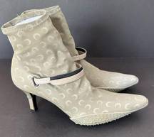 Marine Serre Neutrals Neutral 50 Crescent Moon Reflective Sock Boots Size 41