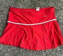 Women’s Pleated Red Skort Size L