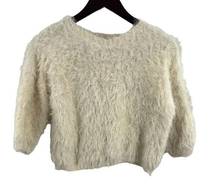 Alythea Cream Soft and Fuzzy Sweater XS