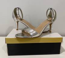 Silver High Heel Shoes