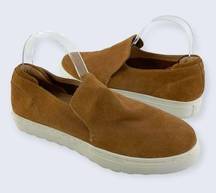 J/Slides Brown Suede Leather Loafers Sneakers 9