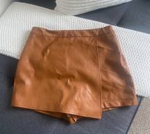 Leather Skort