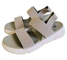 PrAna Nola Gray and White Strappy Sandals Size 8.5