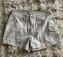 Y2K Light Grey  A5 Series Cargo Denim Shorts