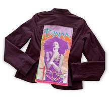 Via Penny Lane Reworked Apparel | Diana Ross Graphic Purple Blazer Jacket