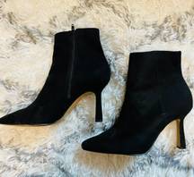 Black Pointed Ankle Booties