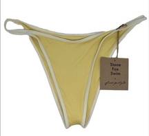 NWT Stone Fox Swim X free people Yellow bottom