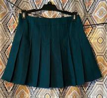 high waisted pleated skirt