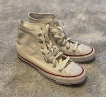 Converse White High Top Size 5