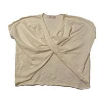 Bishop + Young Womens Cap Sleeves Knot Twist Front Sweater Blouse Top