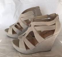 beige wedge