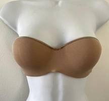 Natori  Bra Womens 36A Beige Reflex Strapless Convertible Underwire Cafe New NWT