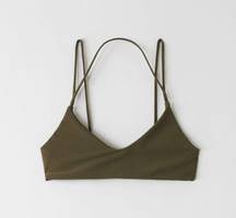 swim top khaki green  Size Medium