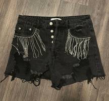 Rhinestone Jean shorts