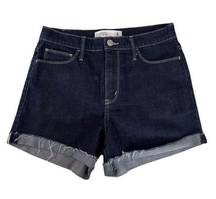 Abercrombie & Fitch High Rise Denim Short in a Dark Blue Rinse Size 4 W27 NWOT