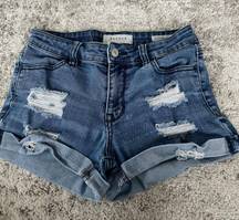 PacSun Stretchy Dark Wash Jean Shorts