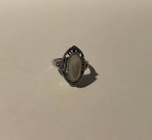 Maurice’s Silver Ring With White Stone