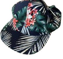 Goodfellow & Co Women's Baseball Cap Tropical Floral Print Navy Blue