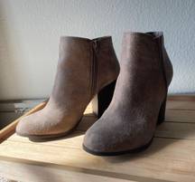 Fergalicious Brown Heeled Suede Boots