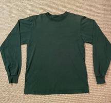 Dark Green Long Sleeve Top