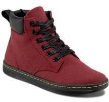 Dr. Martens “Maelly” Cherry Black Hi Top Canvas Shoes- Size 7