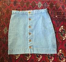 American Apparel Denim Skirt