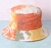 NWT trendy rust  tie-dye bucket hat