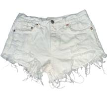 distressed women’s 24 Jean shorts