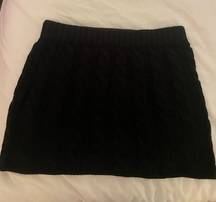 Edikted black knit mini skirt