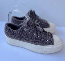Converse CTAS Lift OX Violet Ore Vapor Mauve Egret Platform Sneaker Women’s 8.5