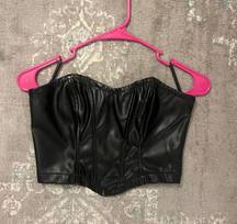 SheIn leather tube top