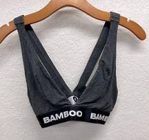 Bamboo Charcoal Gray Bralette XS