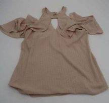 Candie's tan top size small