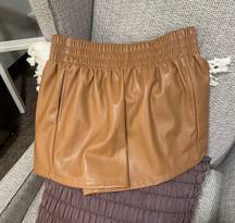 Boutique Faux Leather Shorts