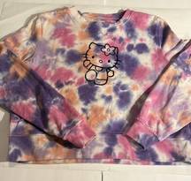 Elizabeth & James Sweatshirt Tie Dye HELLO KITTY 60/40 Poly /Cotton