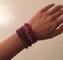 Red Bohemian Magnetic Bracelet