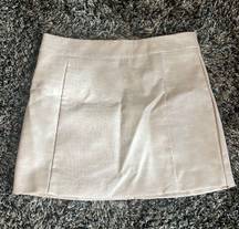 Forever 21 Leather Snakeskin Skirt