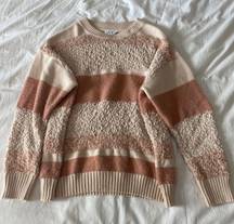 Pink Striped Sweater