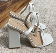 White Wedge Heels