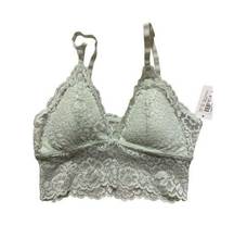 GIANNI BINI Light Green Lace Bralette Size XS NEW