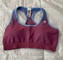 Gymshark NWOT  Adapt Ombre Seamless Sports Bra Blue and Pink