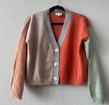 BiBi Pick Your Side Color Block Cropped Cardigan/ Sweater