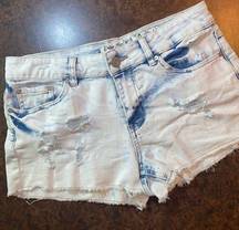 Indigo Rein acid washed shorts - size 9