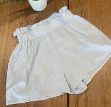 Mable Gauze High Rise Shorts Light Blue Size Large