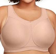 Glamorise High Impact  Lift beige sport bra 40C