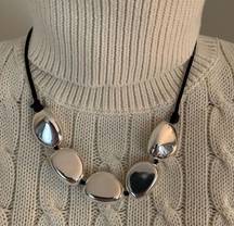 NWT, Chaps Silver Bead Necklace