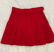 Red Tennis Skirt